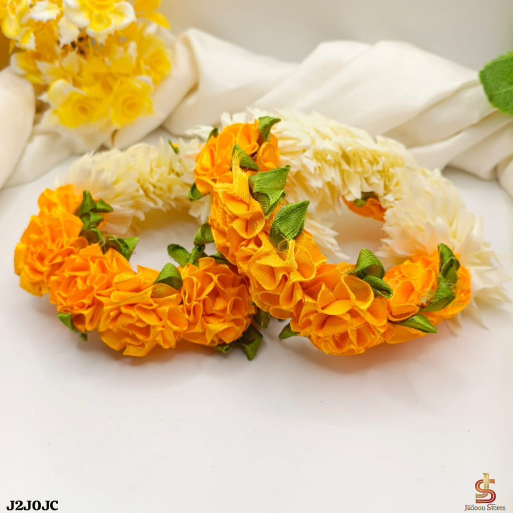 Beautiful 2-Piece Artificial Flower Gajra Set