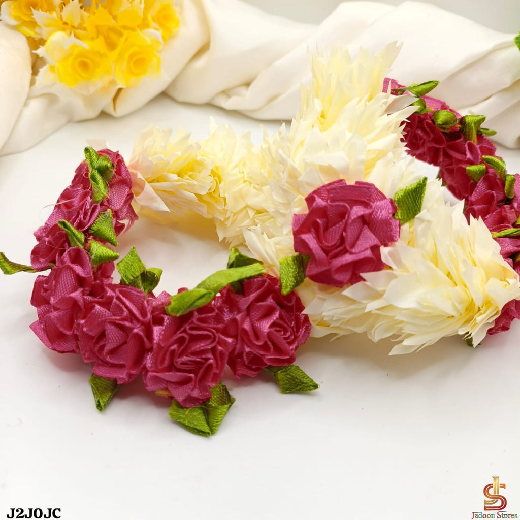 Beautiful 2-Piece Artificial Flower Gajra Set