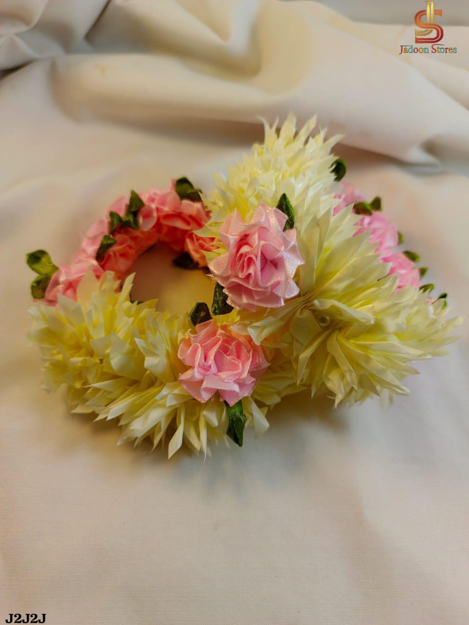 Beautiful 2-Piece Artificial Flower Gajra Set