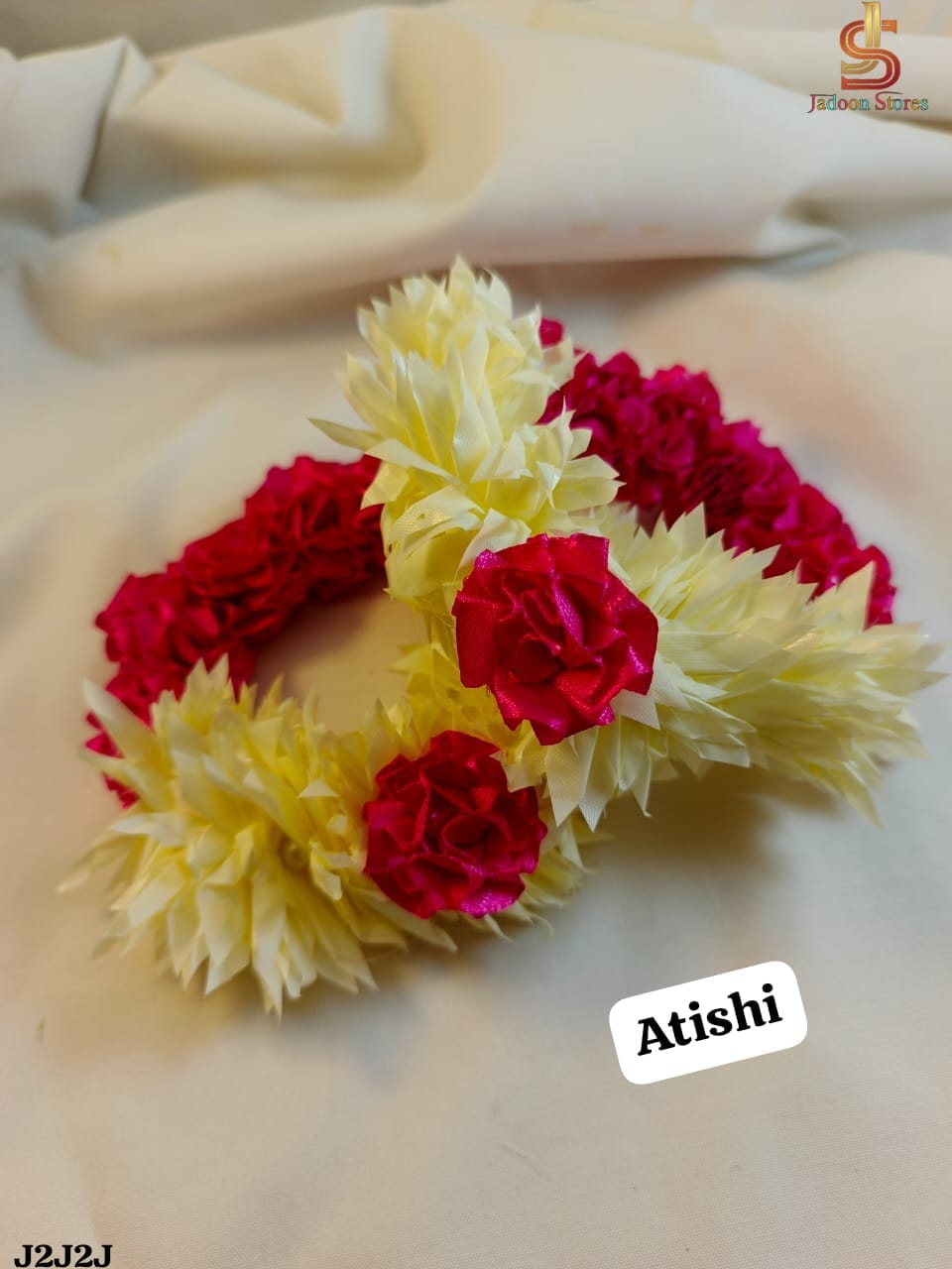 Beautiful 2-Piece Artificial Flower Gajra Set