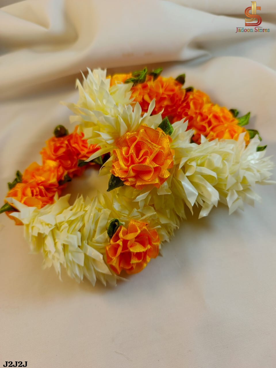 Beautiful 2-Piece Artificial Flower Gajra Set