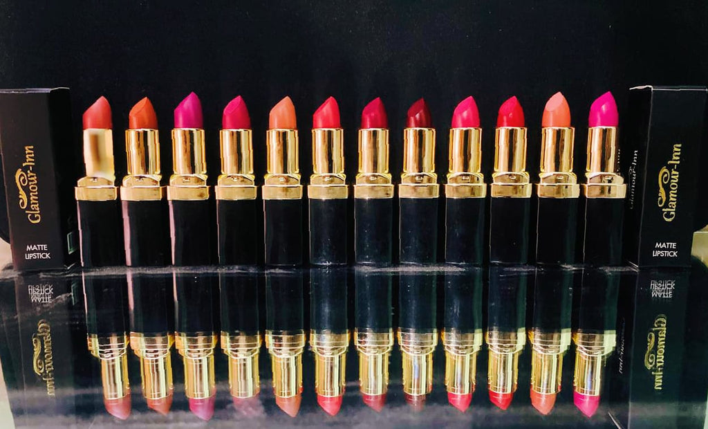 Glamour-Inn 12-Piece Matte Lipstick Set – Long-Lasting, Smooth & Vibrant Shades