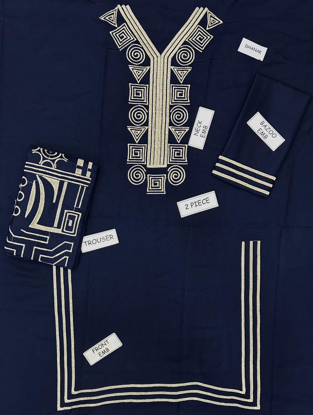 Lulusar Luxury Dhank 2-Piece Embroidered Suit – Elegant Neck and Border Detailing by Buy From Danish – Premium Festive Wear for Women