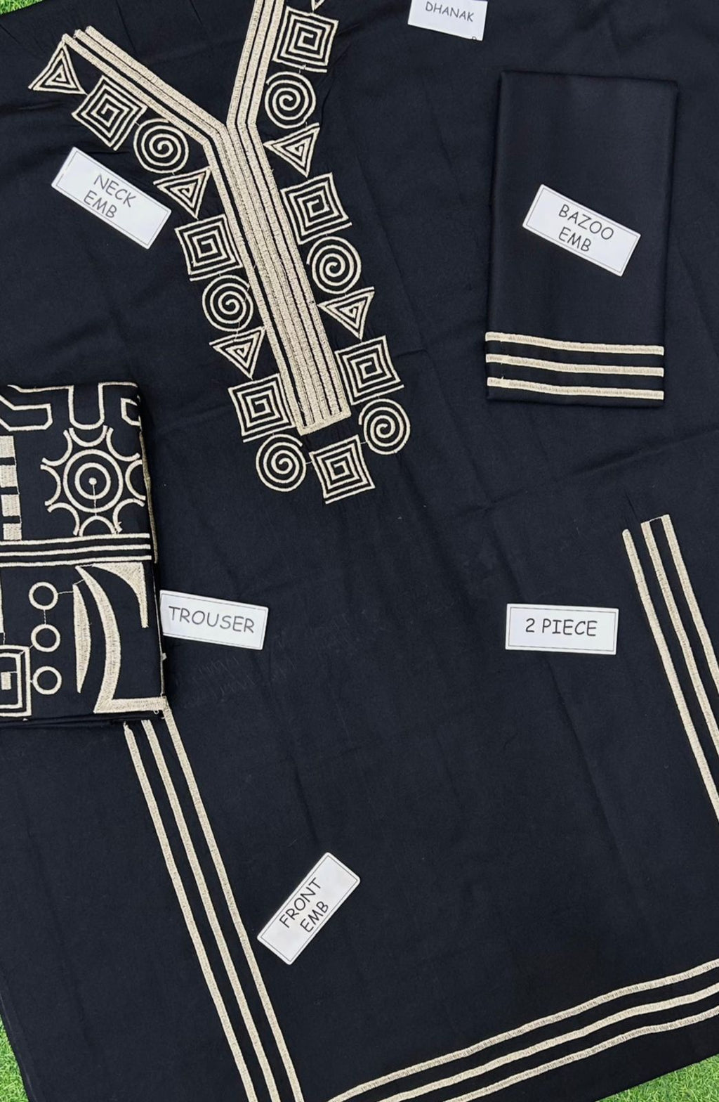 Lulusar Luxury Dhank 2-Piece Embroidered Suit – Elegant Neck and Border Detailing by Buy From Danish – Premium Festive Wear for Women