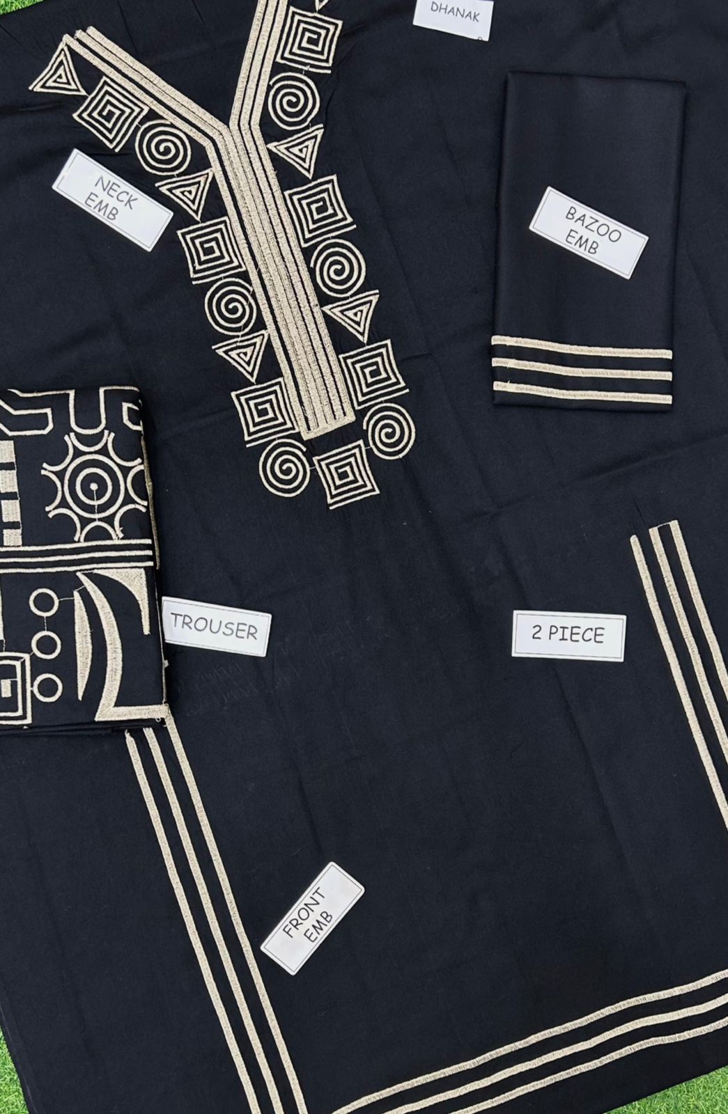 Lulusar Luxury Dhank 2-Piece Embroidered Suit – Elegant Neck and Border Detailing by Buy From Danish – Premium Festive Wear for Women