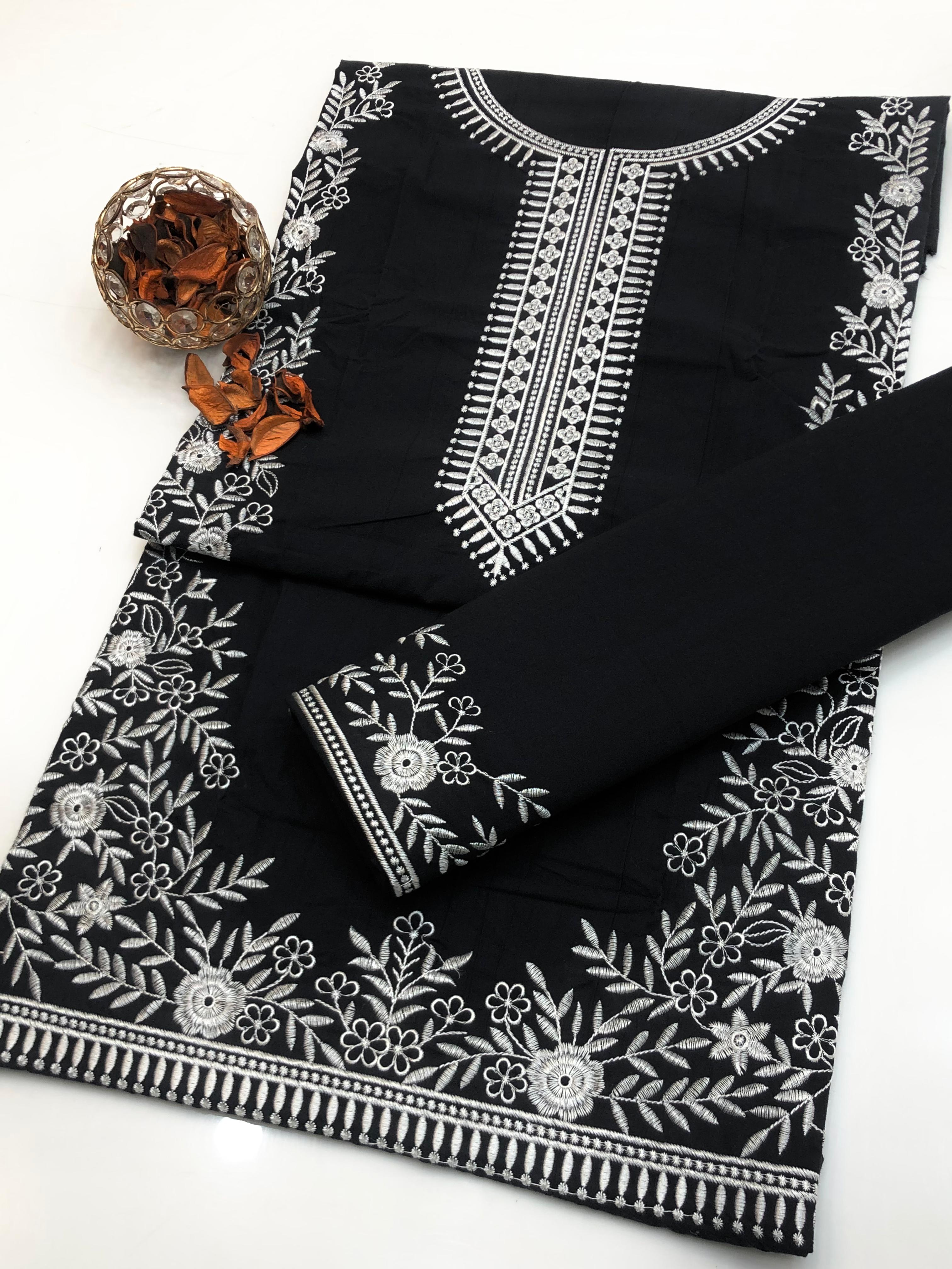 Winter PC Cotton Embroidered 2-Piece Casual Suit – 2025 Collection