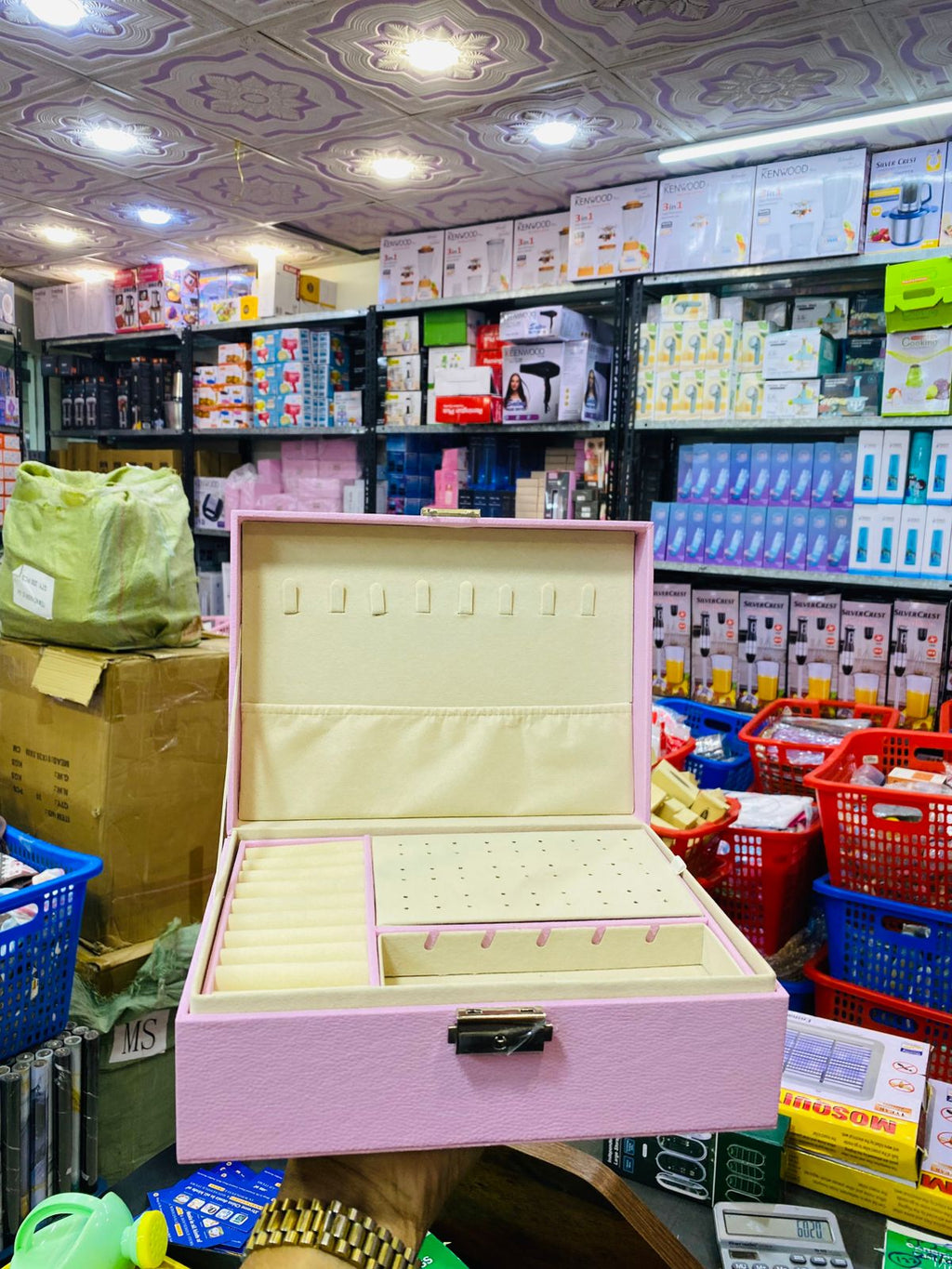 PU Leather Jewelry Organizer Box