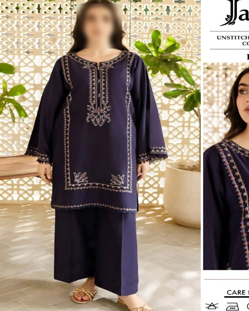 Premium Airjet Dhanak 2Pc Embroidered Winter Suit – Elegant & Warm Style for Women