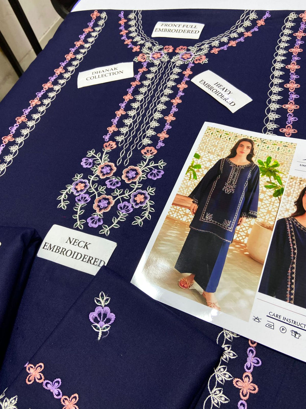 Premium Airjet Dhanak 2Pc Embroidered Winter Suit – Elegant & Warm Style for Women