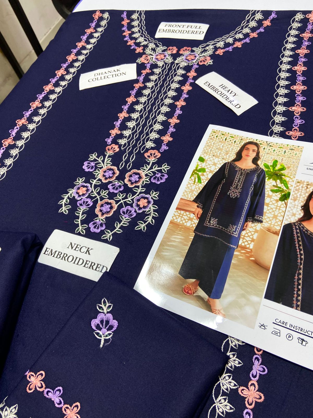 Premium Airjet Dhanak 2Pc Embroidered Winter Suit – Elegant & Warm Style for Women