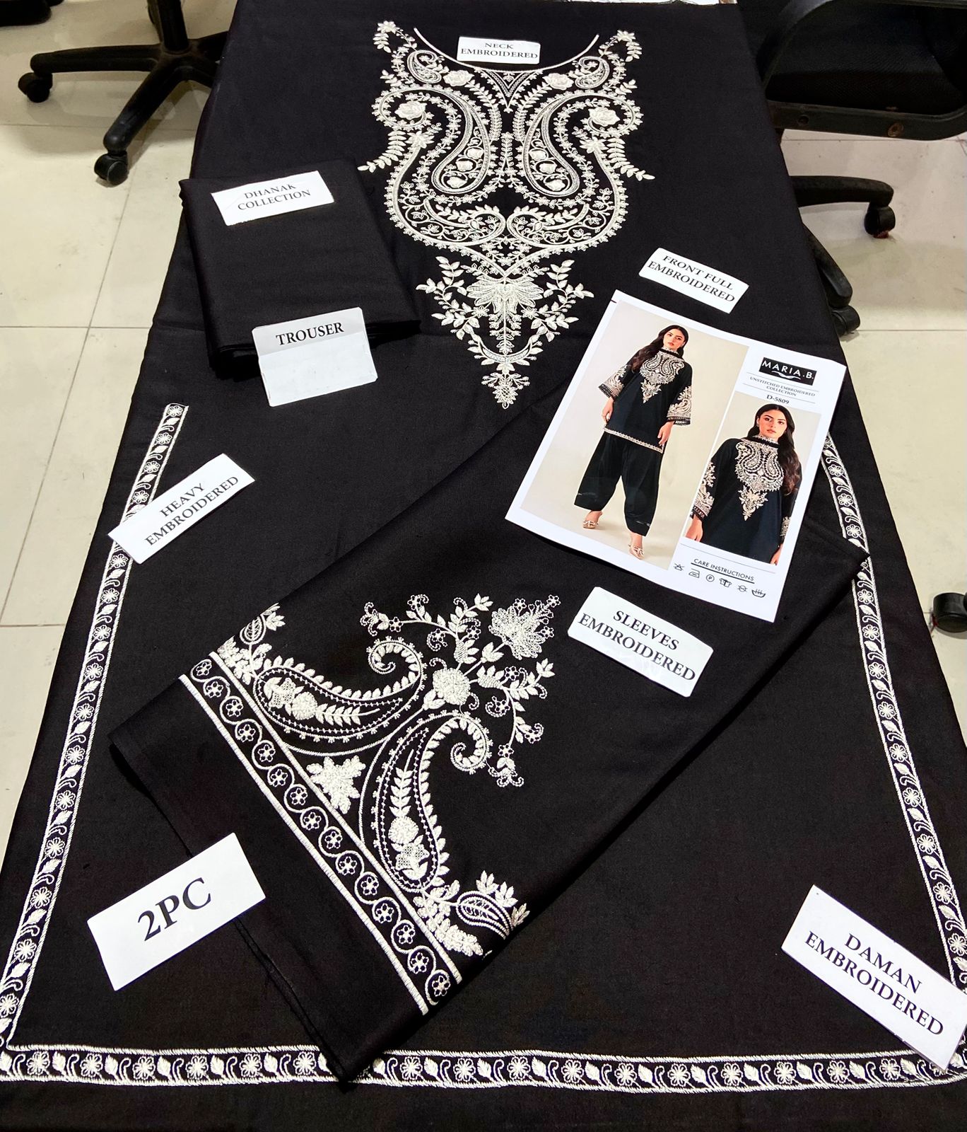 Premium Airjet Dhanak 2Pc Embroidered Winter Suit – Elegant & Warm Style for Women