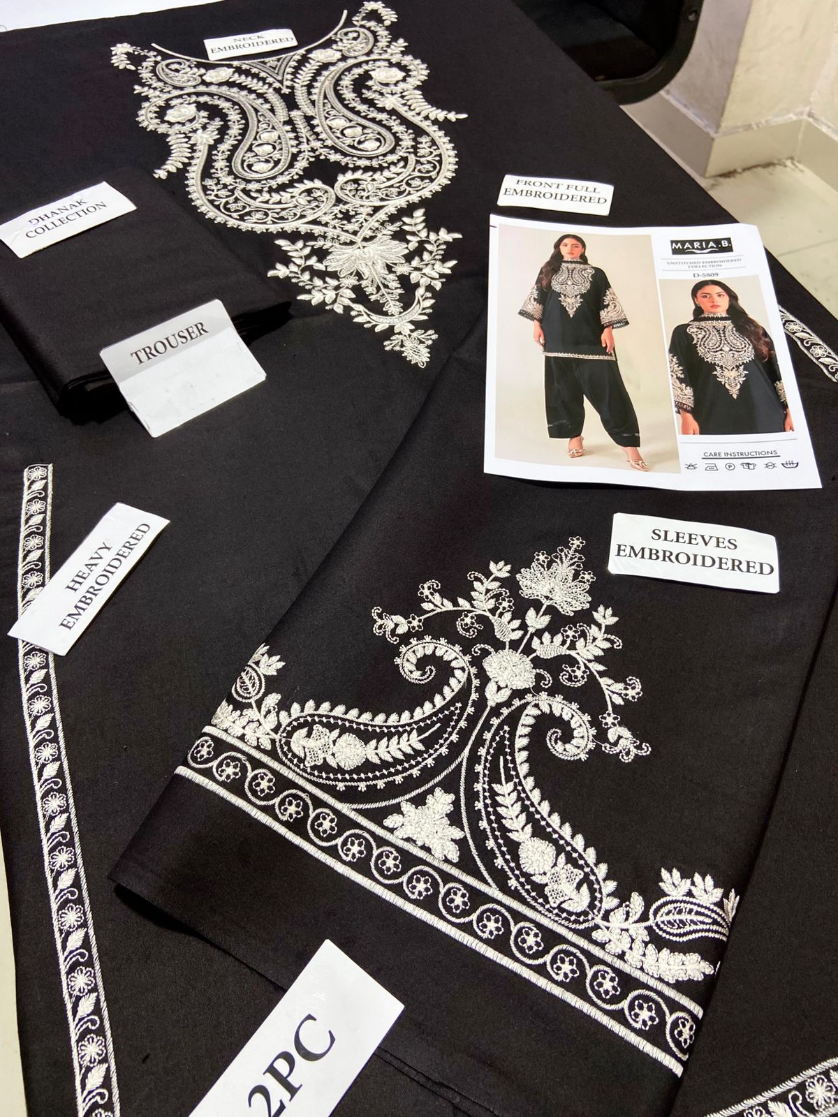 Premium Airjet Dhanak 2Pc Embroidered Winter Suit – Elegant & Warm Style for Women