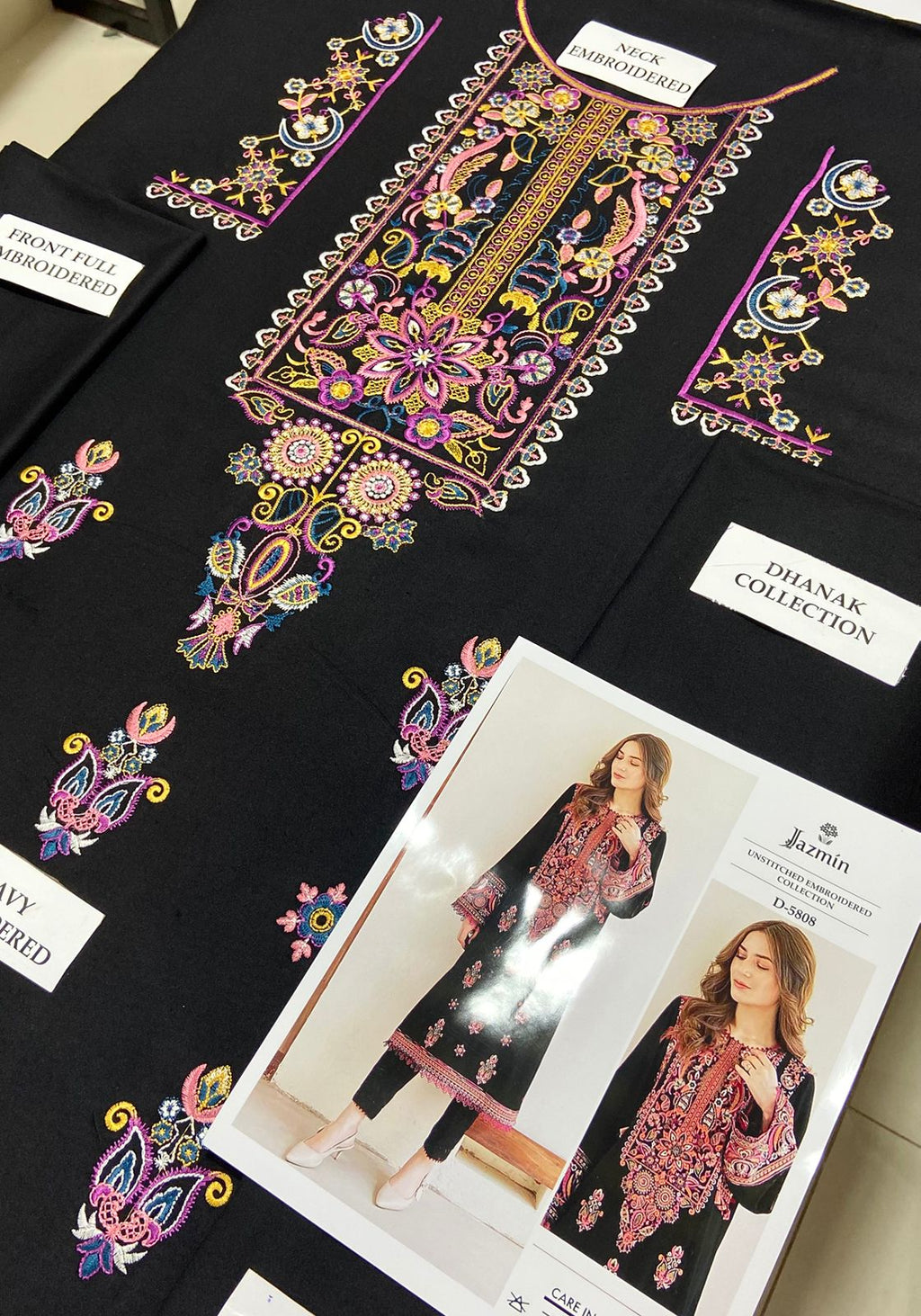 Premium Airjet Dhanak 2Pc Embroidered Winter Suit – Elegant & Warm Style for Women