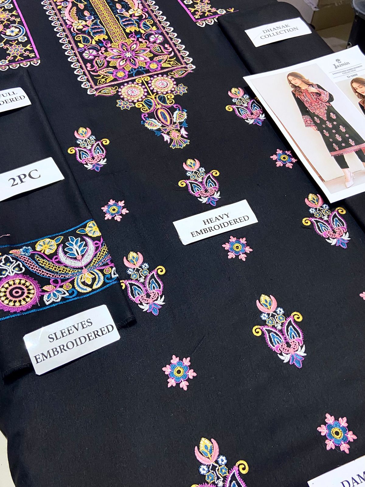 Premium Airjet Dhanak 2Pc Embroidered Winter Suit – Elegant & Warm Style for Women