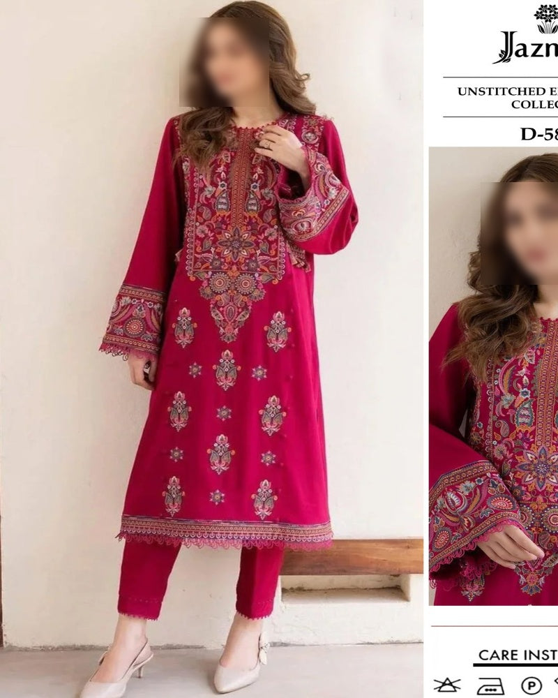 Premium Airjet Dhanak 2Pc Embroidered Winter Suit – Elegant & Warm Style for Women