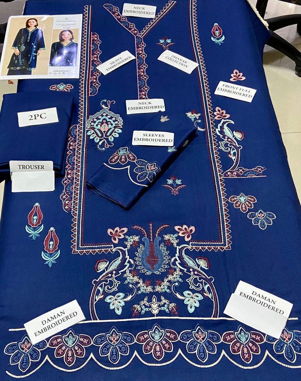 Premium Airjet Dhanak 2Pc Embroidered Winter Suit – Elegant & Warm Style for Women