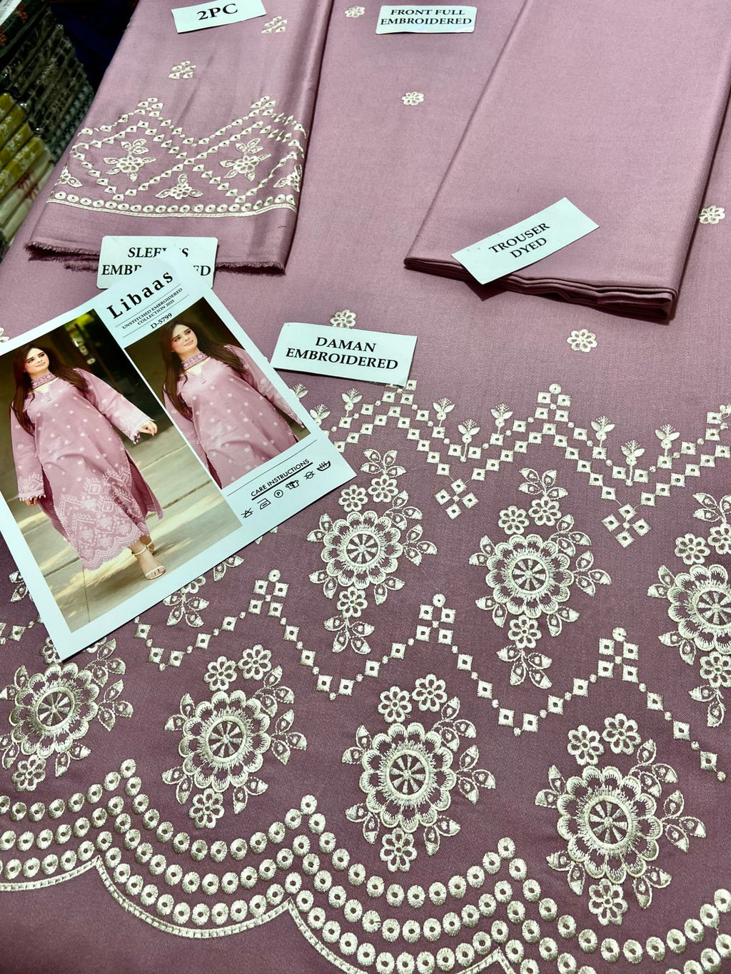 Premium Airjet Dhanak 2Pc Embroidered Winter Suit – Elegant & Warm Style for Women