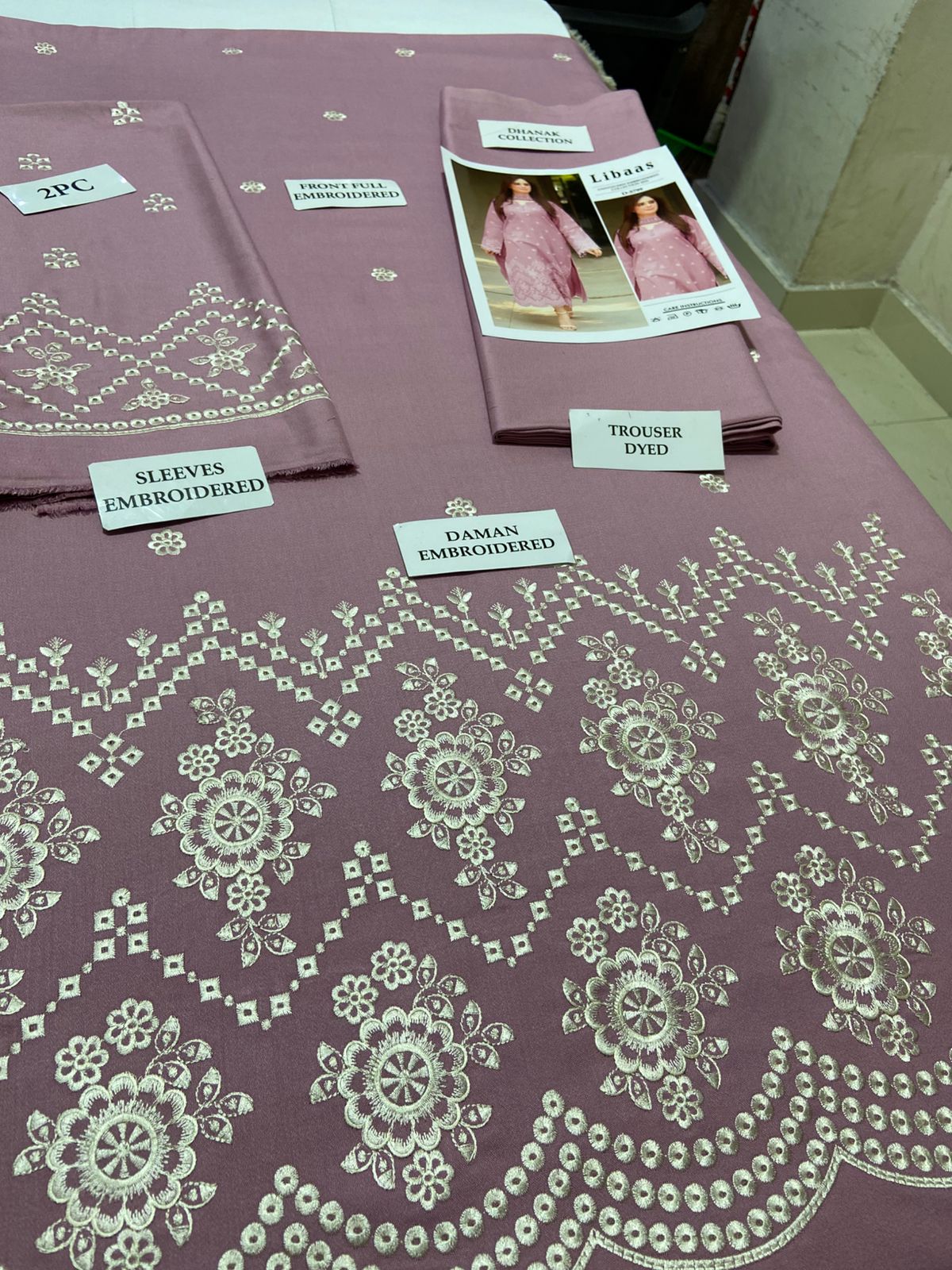 Premium Airjet Dhanak 2Pc Embroidered Winter Suit – Elegant & Warm Style for Women