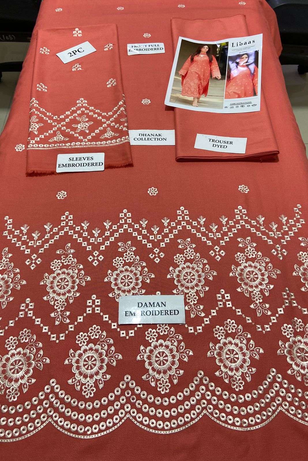 Premium Airjet Dhanak 2Pc Embroidered Winter Suit – Elegant & Warm Style for Women