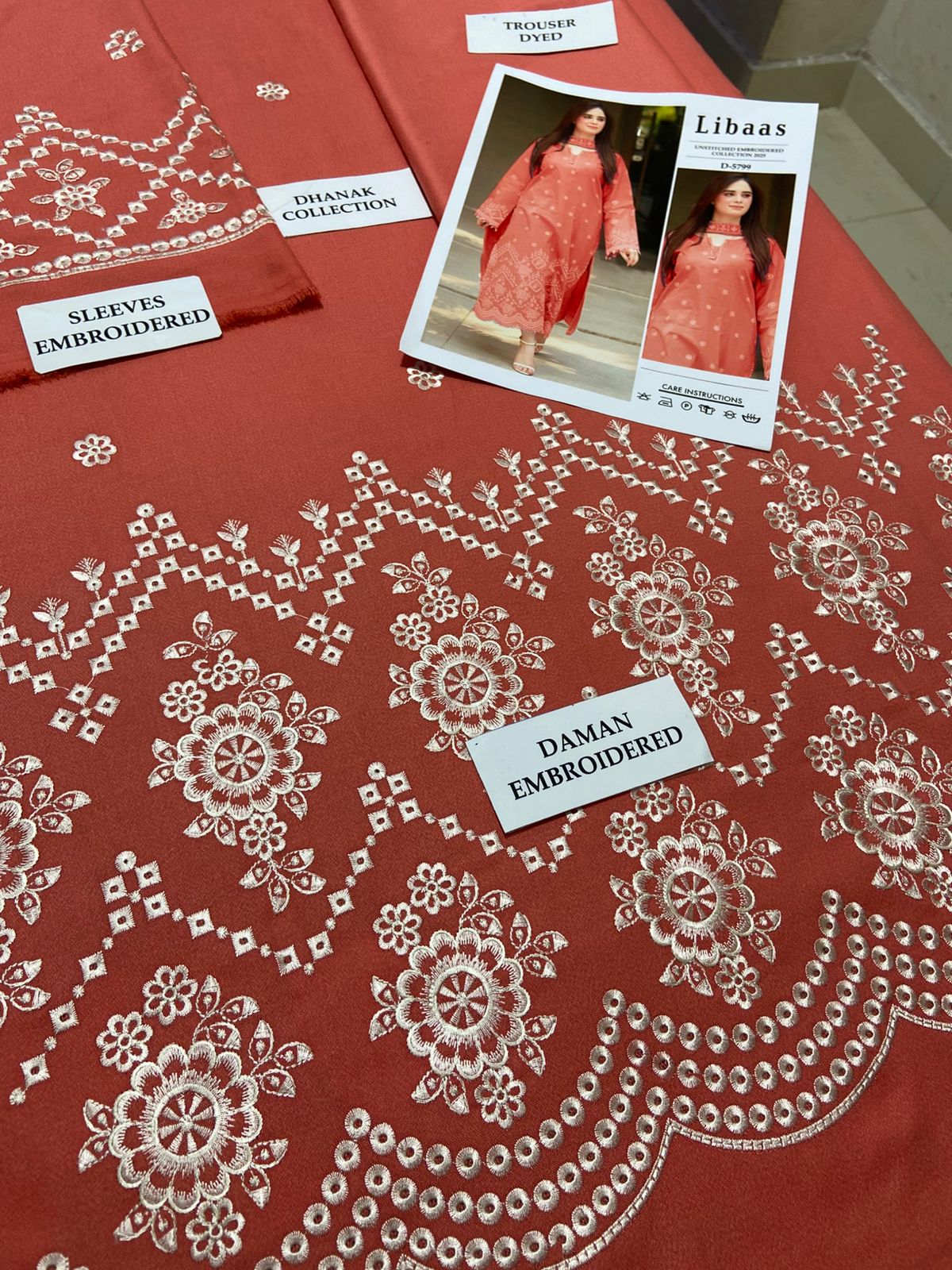 Premium Airjet Dhanak 2Pc Embroidered Winter Suit – Elegant & Warm Style for Women