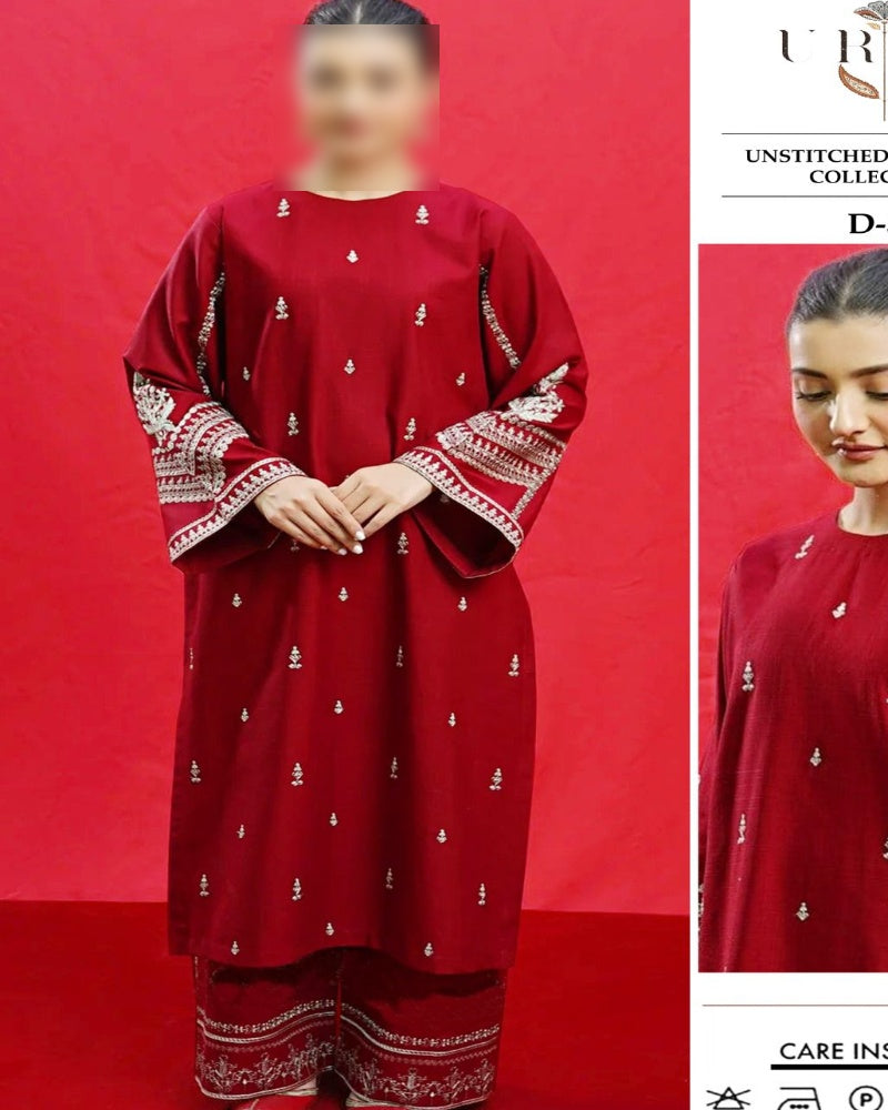 Premium Airjet Dhanak 2Pc Embroidered Winter Suit – Elegant & Warm Style for Women