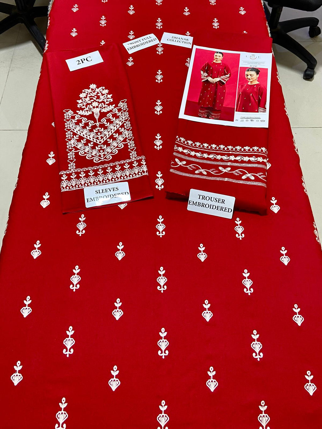 Premium Airjet Dhanak 2Pc Embroidered Winter Suit – Elegant & Warm Style for Women