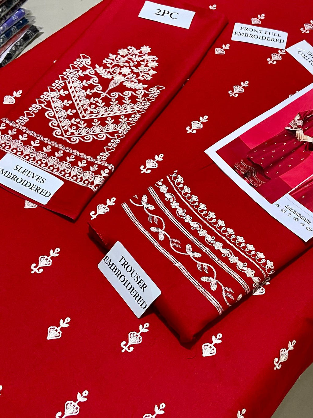 Premium Airjet Dhanak 2Pc Embroidered Winter Suit – Elegant & Warm Style for Women