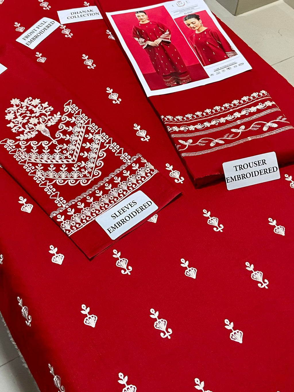 Premium Airjet Dhanak 2Pc Embroidered Winter Suit – Elegant & Warm Style for Women