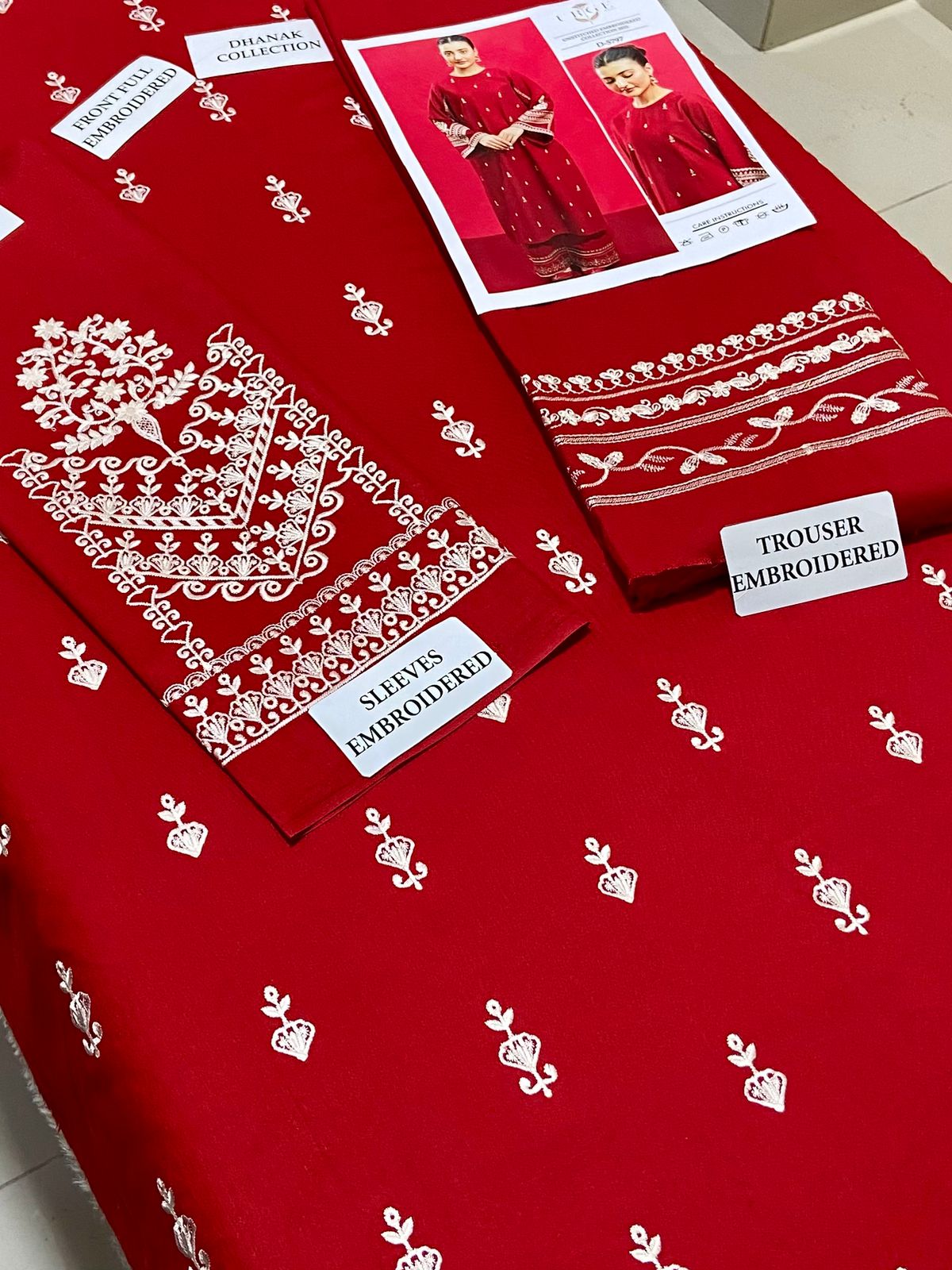 Premium Airjet Dhanak 2Pc Embroidered Winter Suit – Elegant & Warm Style for Women