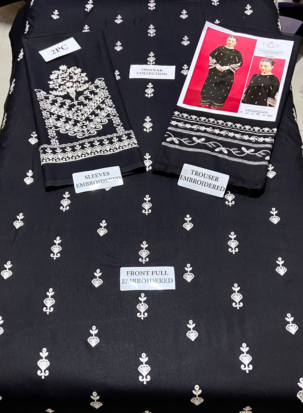 Premium Airjet Dhanak 2Pc Embroidered Winter Suit – Elegant & Warm Style for Women