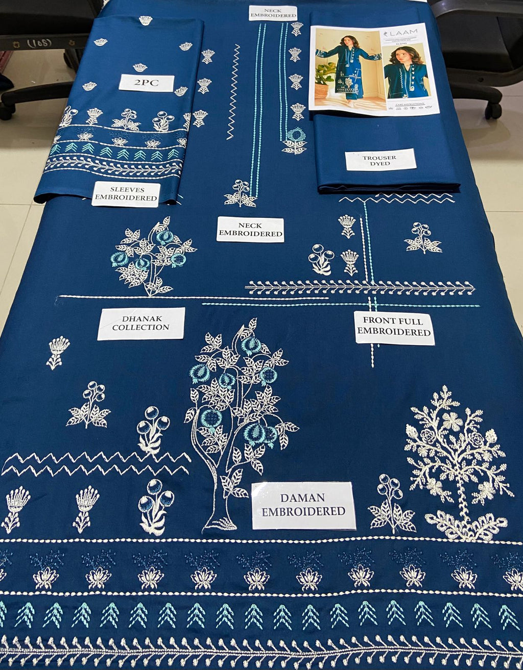 Premium Airjet Dhanak 2Pc Embroidered Winter Suit – Elegant & Warm Style for Women