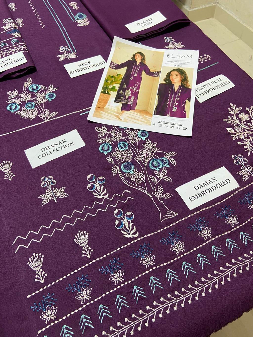 Premium Airjet Dhanak 2Pc Embroidered Winter Suit – Elegant & Warm Style for Women