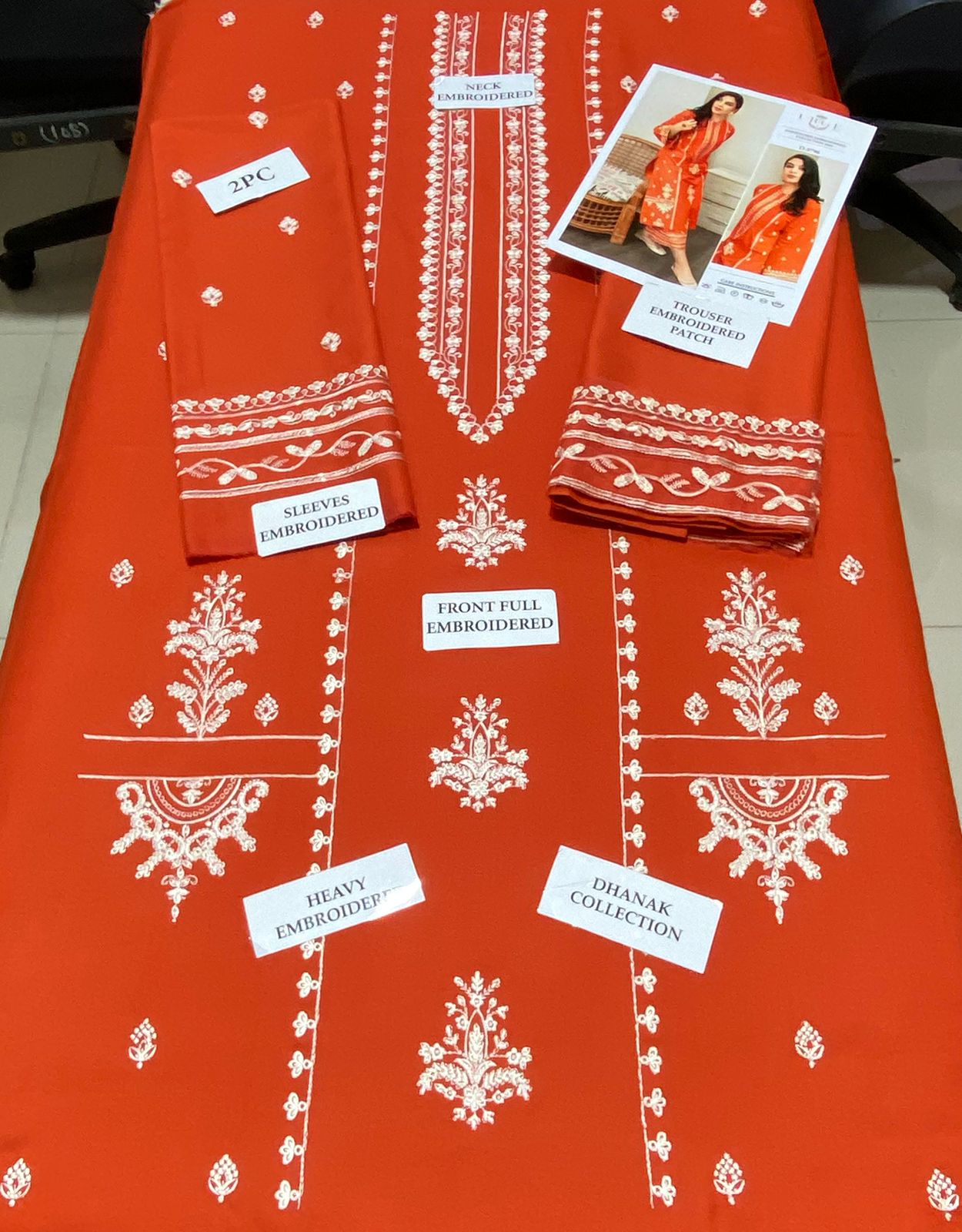 Premium Airjet Dhanak 2Pc Embroidered Winter Suit – Elegant & Warm Style for Women