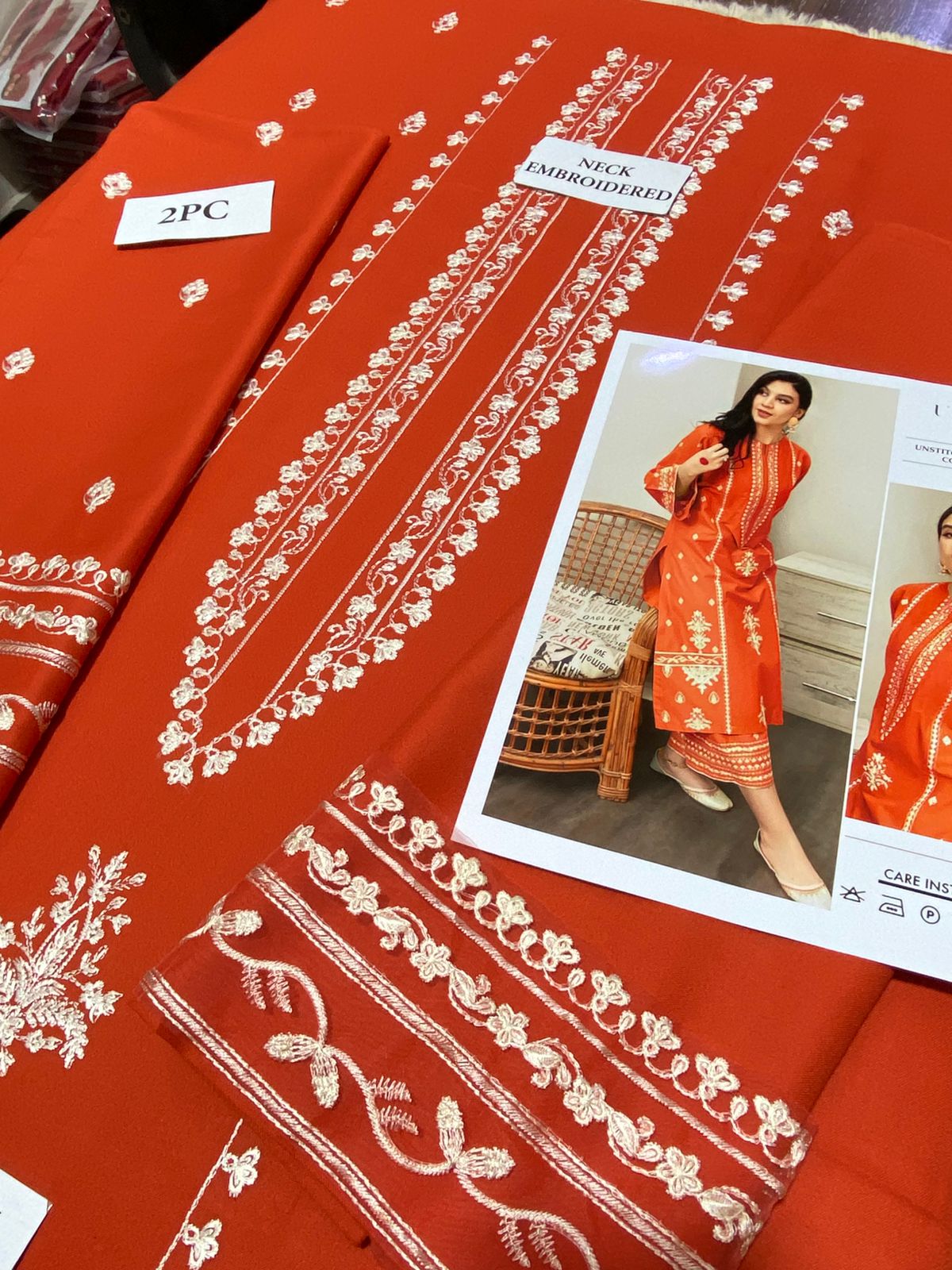 Premium Airjet Dhanak 2Pc Embroidered Winter Suit – Elegant & Warm Style for Women