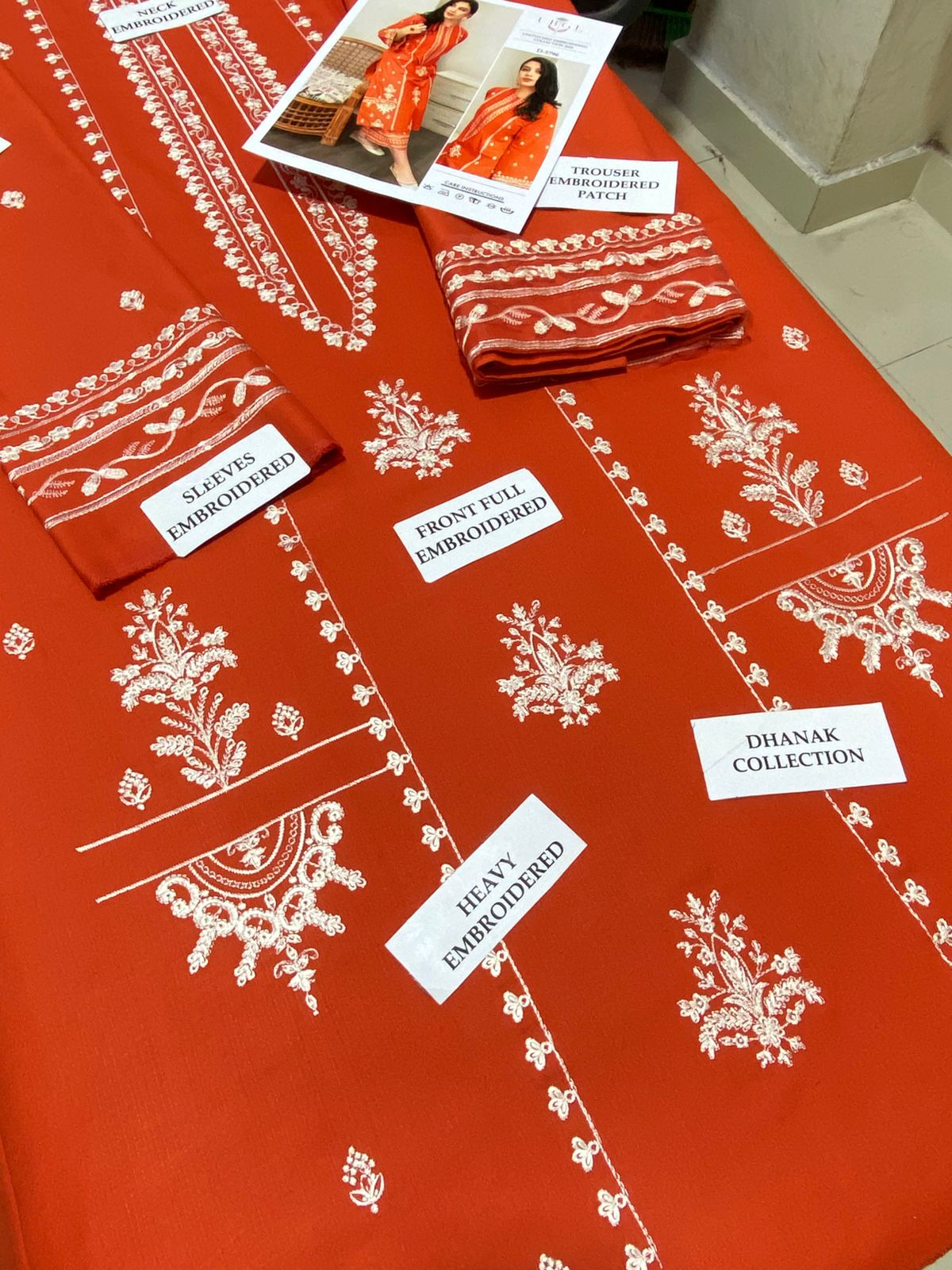 Premium Airjet Dhanak 2Pc Embroidered Winter Suit – Elegant & Warm Style for Women