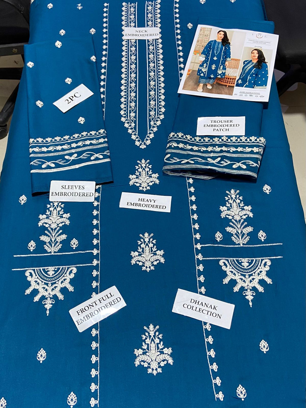 Premium Airjet Dhanak 2Pc Embroidered Winter Suit – Elegant & Warm Style for Women