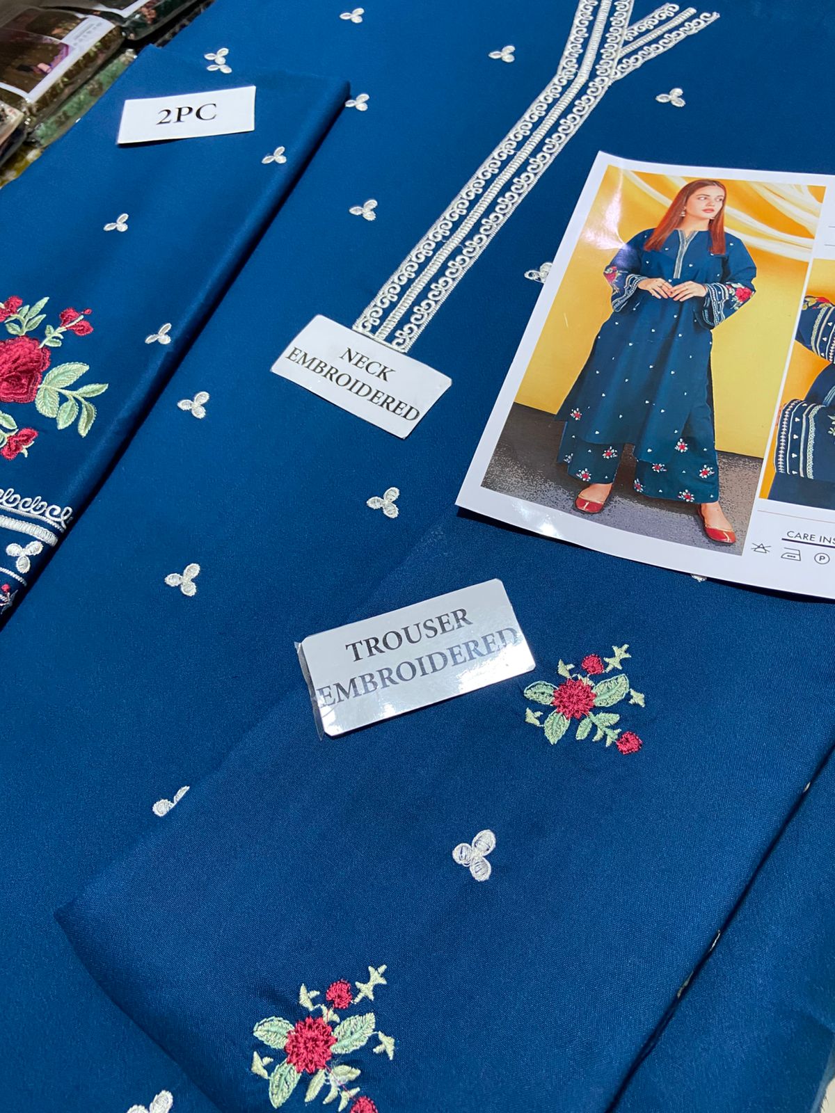 Premium Airjet Dhanak 2Pc Embroidered Winter Suit – Elegant & Warm Style for Women