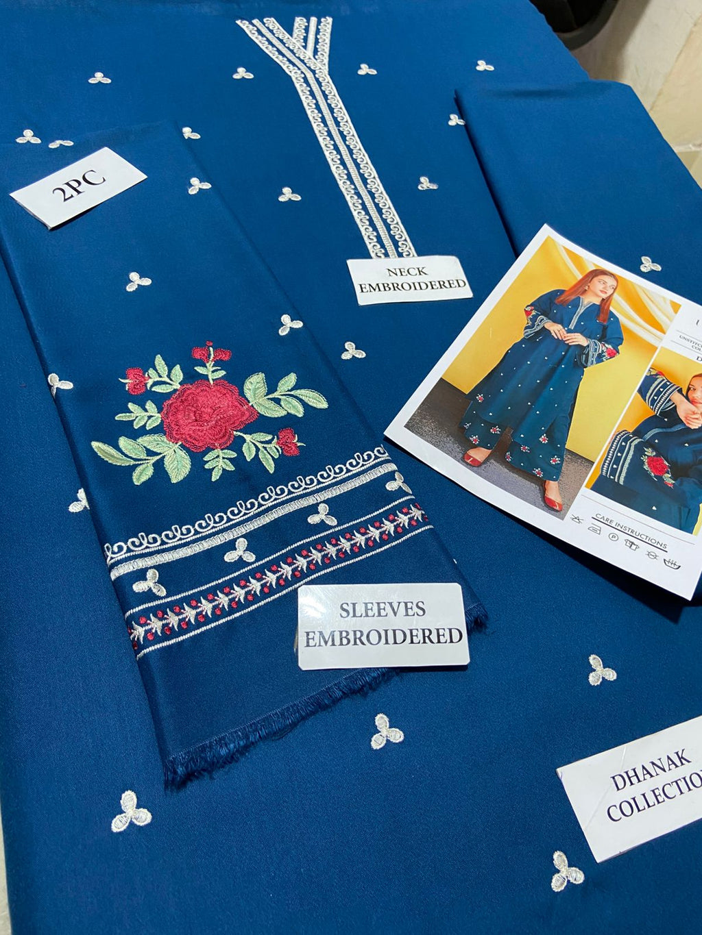 Premium Airjet Dhanak 2Pc Embroidered Winter Suit – Elegant & Warm Style for Women