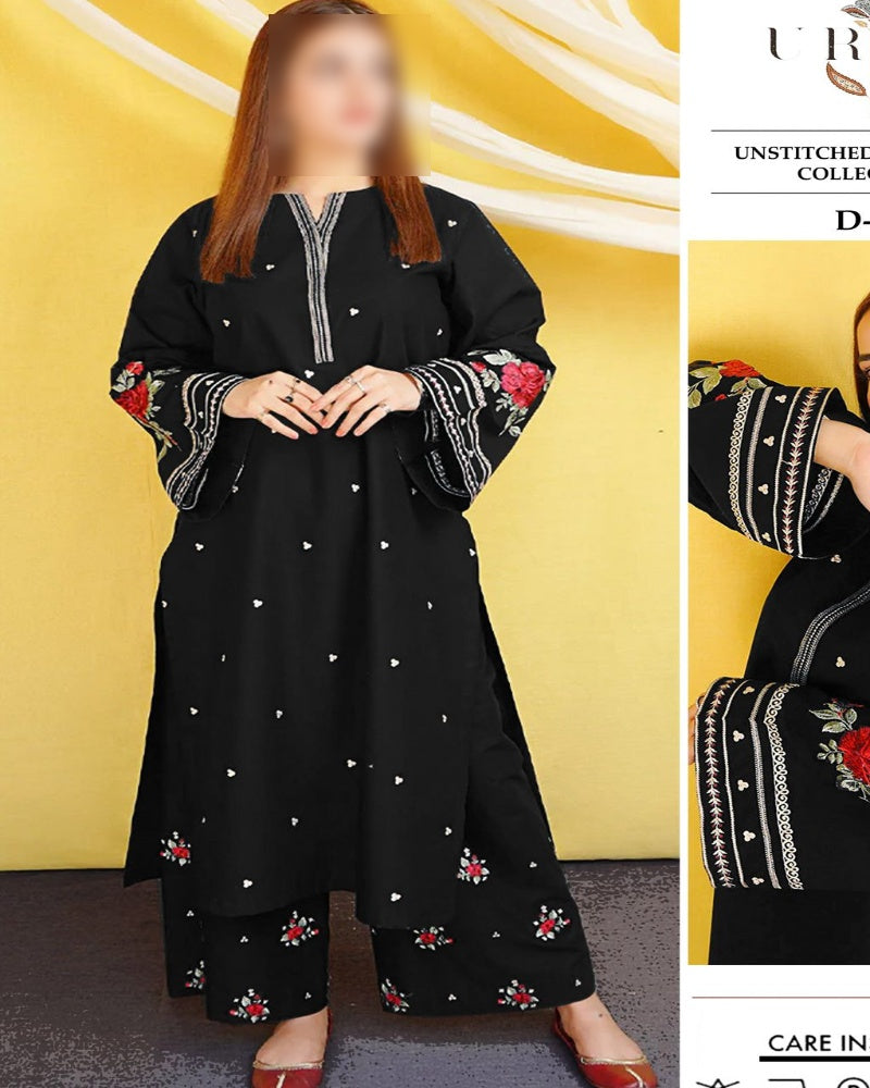 Premium Airjet Dhanak 2Pc Embroidered Winter Suit – Elegant & Warm Style for Women