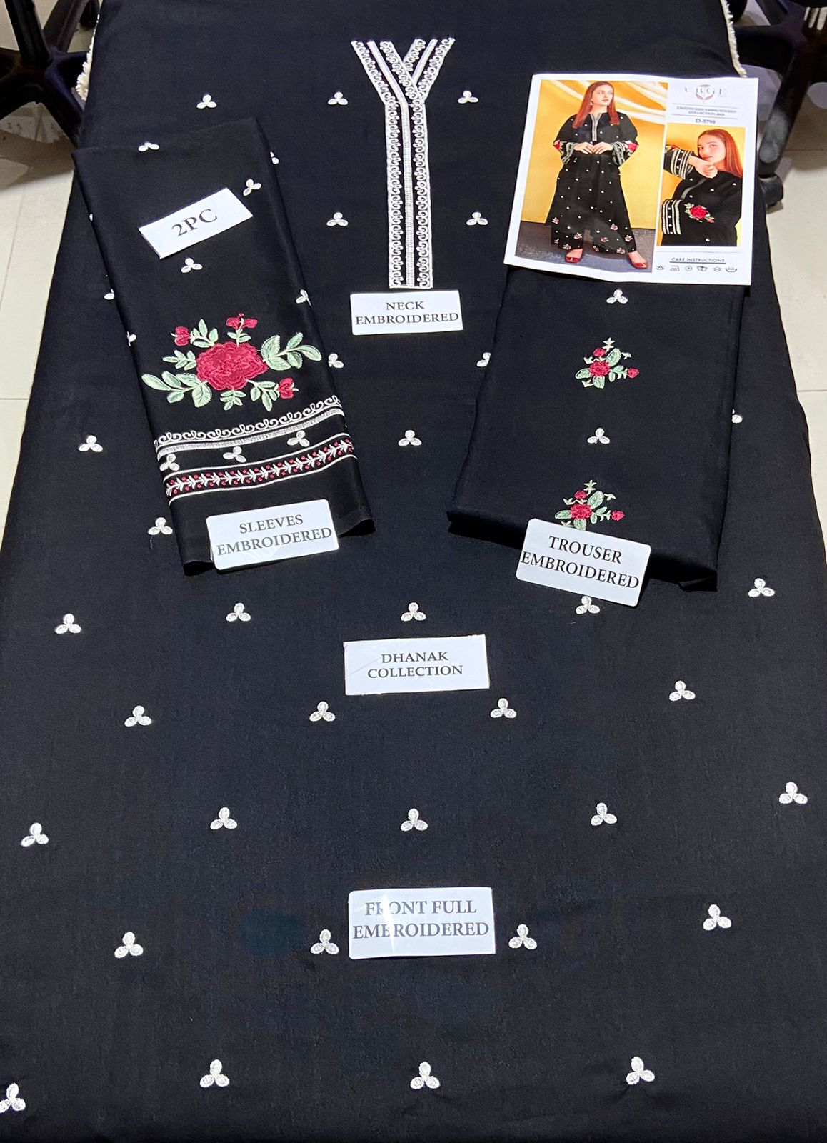 Premium Airjet Dhanak 2Pc Embroidered Winter Suit – Elegant & Warm Style for Women