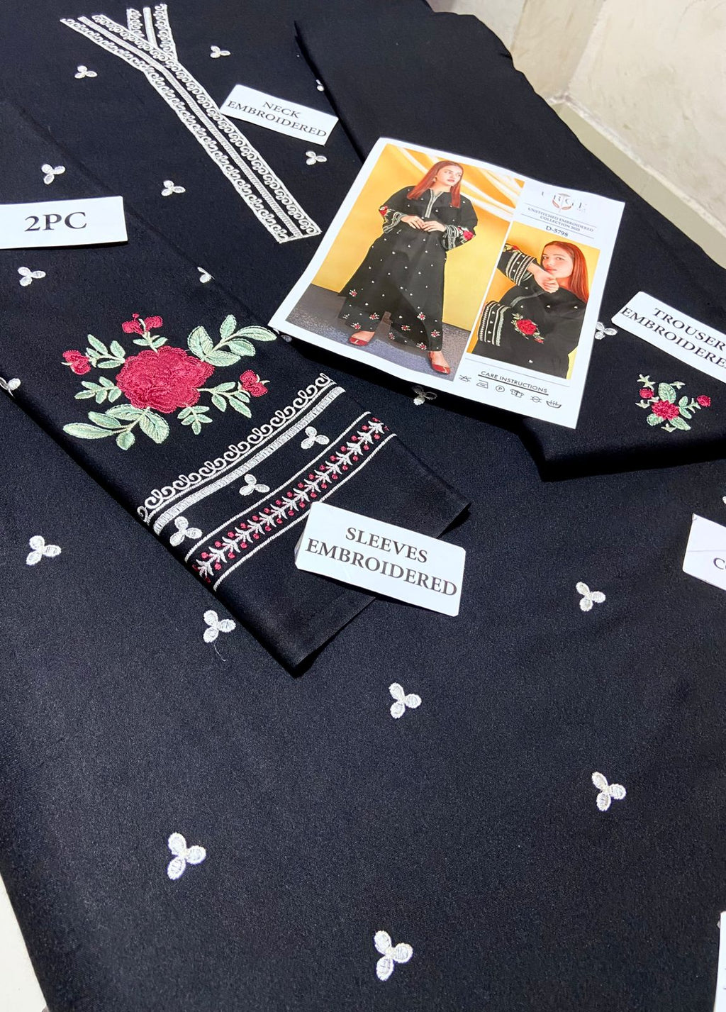 Premium Airjet Dhanak 2Pc Embroidered Winter Suit – Elegant & Warm Style for Women