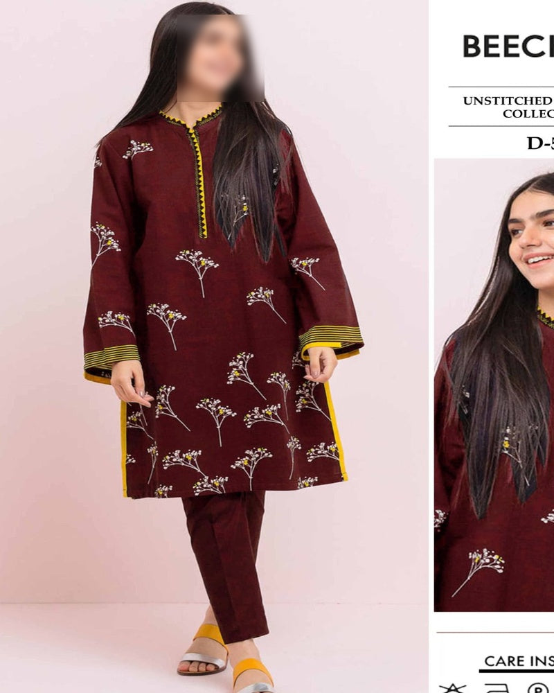 Premium Airjet Dhanak 2Pc Embroidered Winter Suit – Elegant & Warm Style for Women