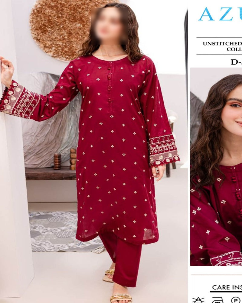 Premium Airjet Dhanak 2Pc Embroidered Winter Suit – Elegant & Warm Style for Women