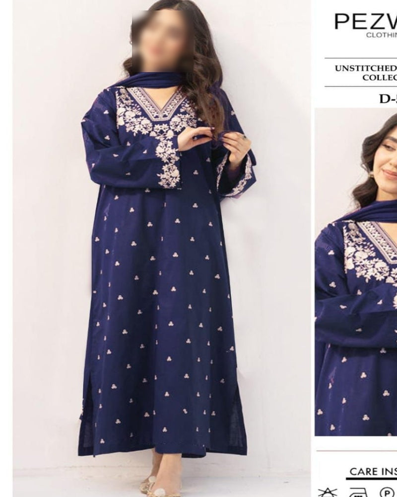 Premium Airjet Dhanak 2Pc Embroidered Winter Suit – Elegant & Warm Style for Women