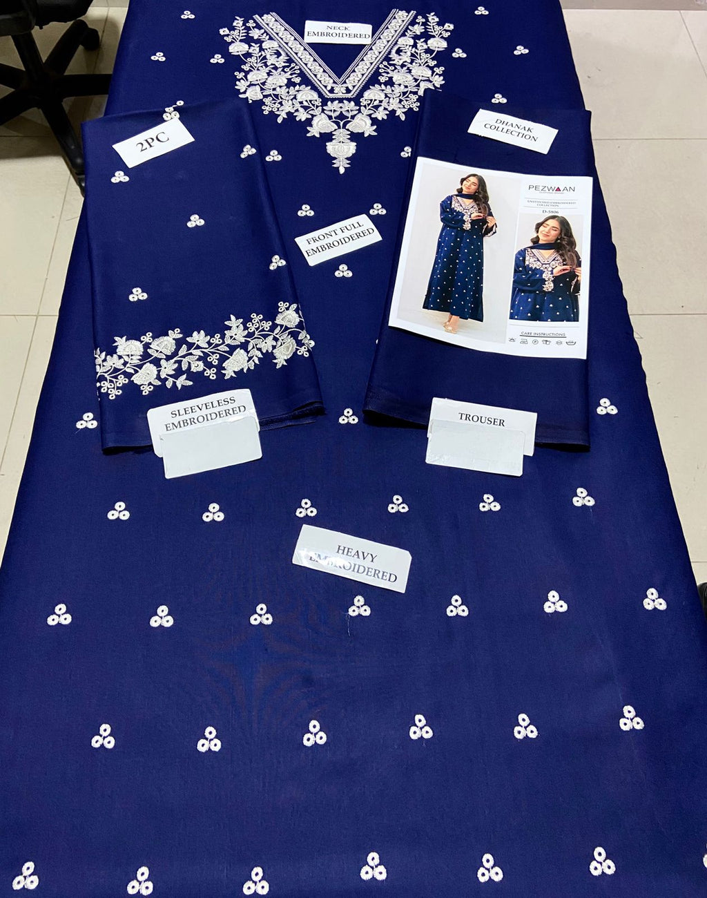 Premium Airjet Dhanak 2Pc Embroidered Winter Suit – Elegant & Warm Style for Women