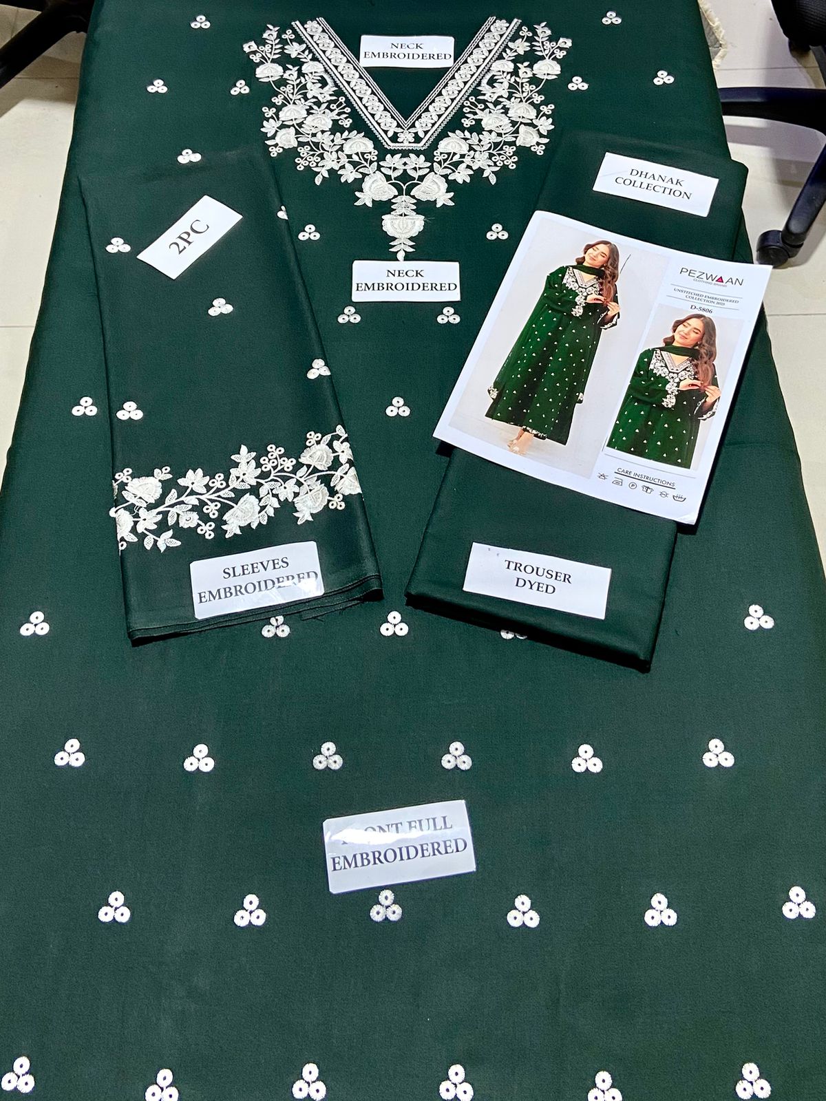 Premium Airjet Dhanak 2Pc Embroidered Winter Suit – Elegant & Warm Style for Women