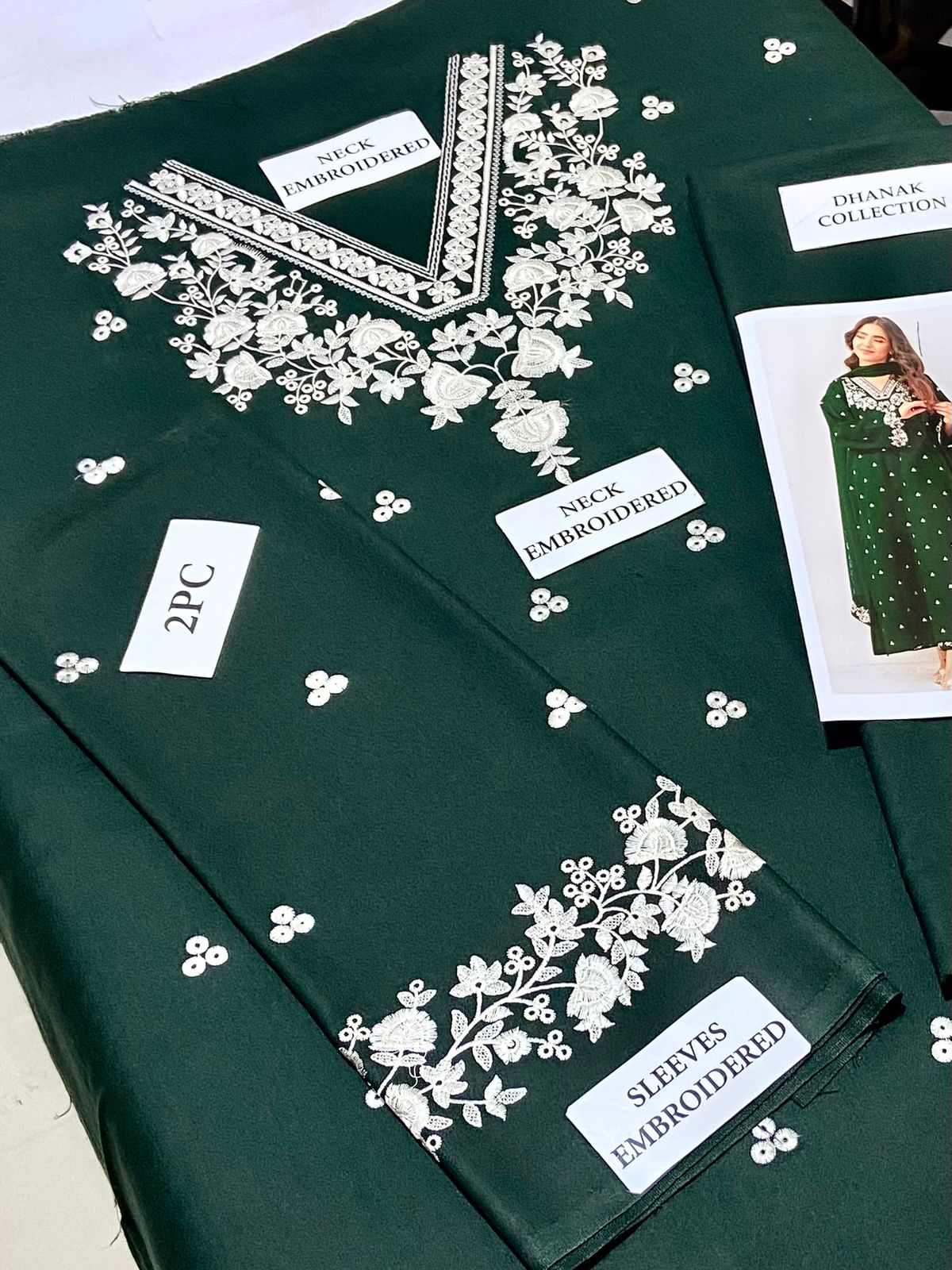 Premium Airjet Dhanak 2Pc Embroidered Winter Suit – Elegant & Warm Style for Women