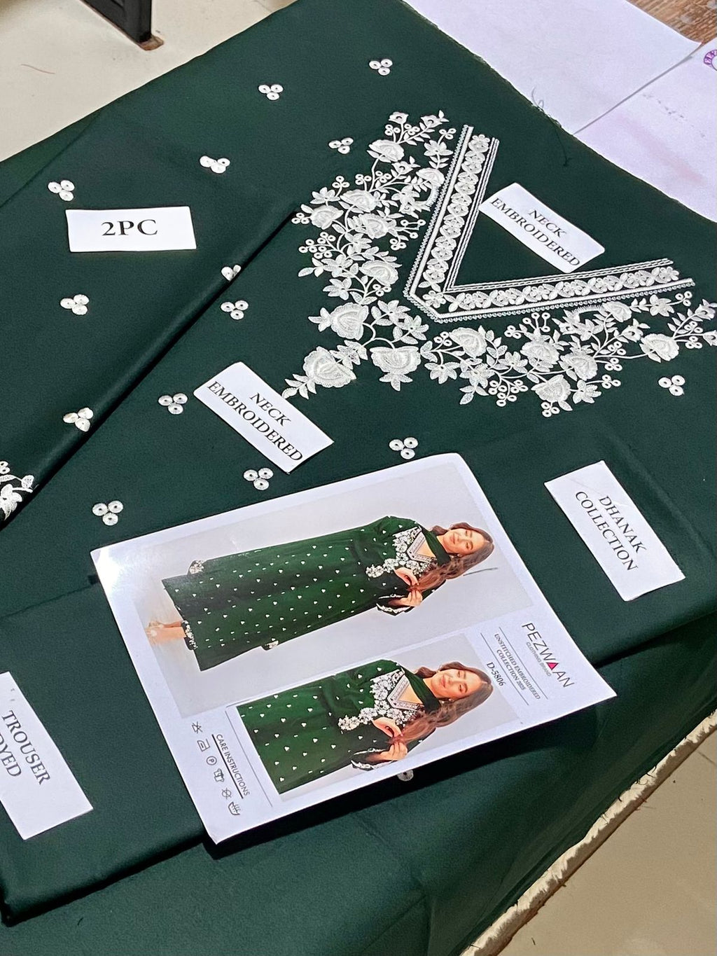 Premium Airjet Dhanak 2Pc Embroidered Winter Suit – Elegant & Warm Style for Women