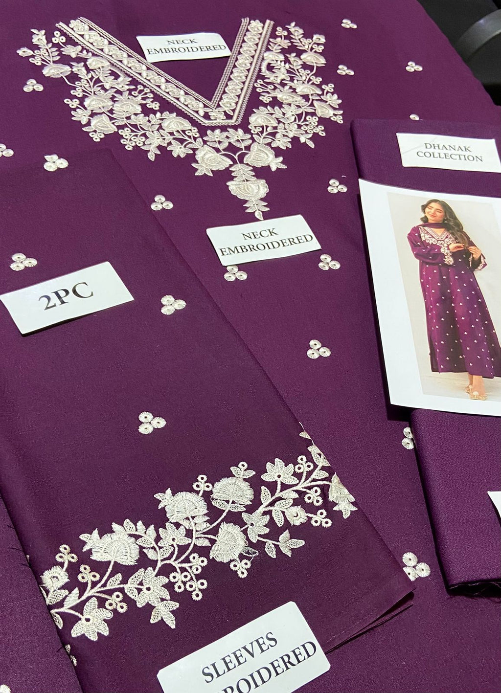 Premium Airjet Dhanak 2Pc Embroidered Winter Suit – Elegant & Warm Style for Women