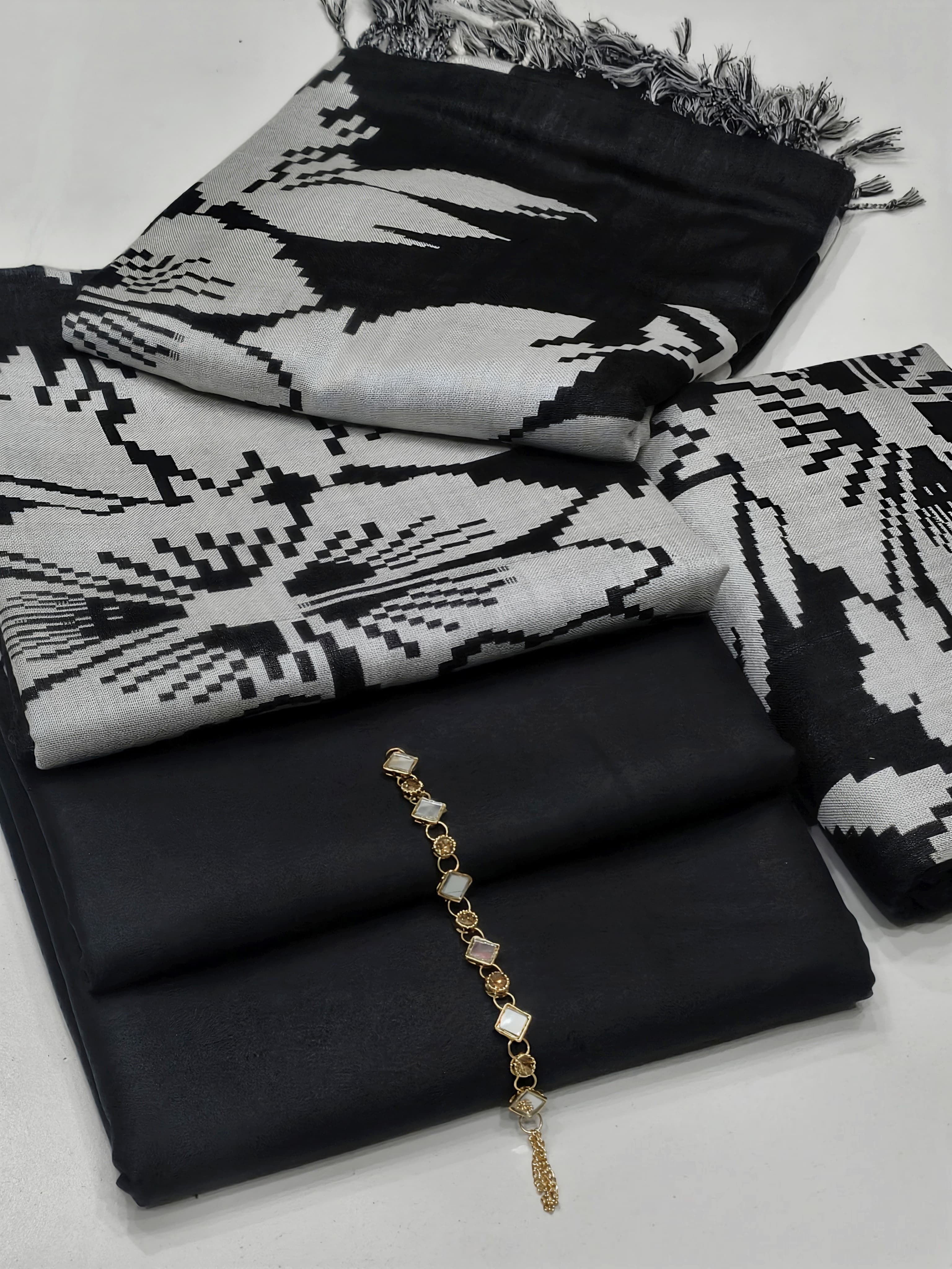 3PC Wool Special Embroidered Suit – Latest Winter Collection 2025